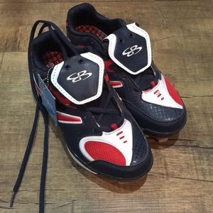 NWT Red, White, & Blue baseball/softball cleats